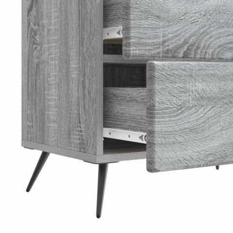 VidaXL Szafka Nocna z szufladą Szary Sonoma 62 x 34,5 x 47,5 cm