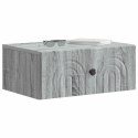 VidaXL Wisząca Szafka Nocna 2 szt. Szary Sonoma 49 x 34,5 x 20 cm