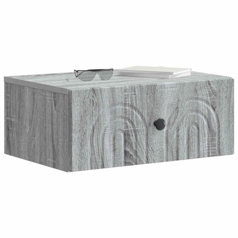 VidaXL Wisząca Szafka Nocna 2 szt. Szary Sonoma 49 x 34,5 x 20 cm