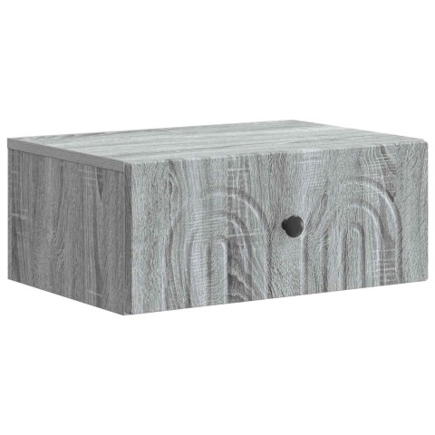 VidaXL Wisząca Szafka Nocna 2 szt. Szary Sonoma 49 x 34,5 x 20 cm