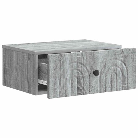 VidaXL Wisząca Szafka Nocna 2 szt. Szary Sonoma 49 x 34,5 x 20 cm