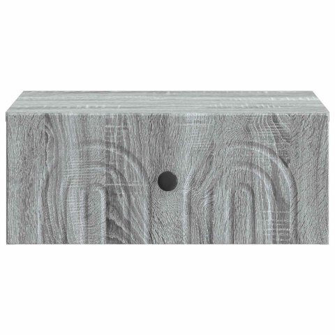 VidaXL Wisząca Szafka Nocna 2 szt. Szary Sonoma 49 x 34,5 x 20 cm
