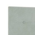 ŁÓŻKO BOX SPRING Z MATERACEM I LED JASNOSZARY 140 X 200 CM
