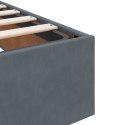 VidaXL Łóżko z pojemnikiem i materacem LED ciemnoszary 140 x 190 cm