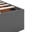 VidaXL Łóżko z pojemnikiem i materacem LED ciemnoszary 140 x 190 cm
