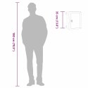 VidaXL Szafka sterownicza Szary 32 x 15 x 35 cm Plastik ABS