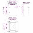 VidaXL Szafka sterownicza Szary 37 x 19,5 x 40 cm Plastik ABS