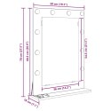 LUSTRO DO ŁAZIENKI Z OŚWIETLENIEM LED DĄB WĘDZONY 70X50X18CM