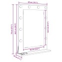 LUSTRO DO ŁAZIENKI Z OŚWIETLENIEM LED SZARY SONOMA 70X50X18CM
