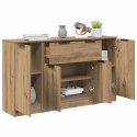 VidaXL Bufet 3 szt. Dąb rzemieślniczy 120 x 30 x 70 cm