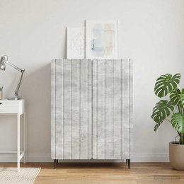 VidaXL Bufet Betonowy szary 66 x 34,5 x 92 cm Drewno inżynieryjne