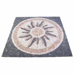 VidaXL Mozaikowe Płytki z Wzorem Słońca Wielokolorowe 120 x 120 cm