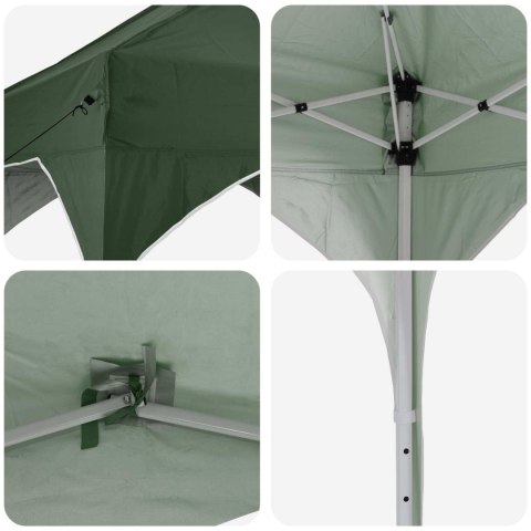 VidaXL Namiot imprezowy rozkładany 194 x 194 x 245 cm zielony