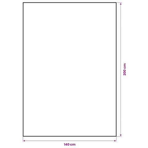 VidaXL Obrus jutowy naturalny 140 x 200 cm 100% Juta Tossa