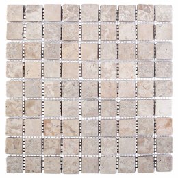 VidaXL Płytki Mozaikowe kremowy 30 x 30 cm Marmur