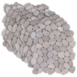 VidaXL Płytki Pebble Szarobeżowy 30 x 30 cm Kamień rzeczny