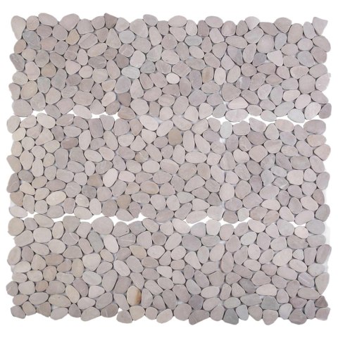 VidaXL Płytki Pebble Szarobeżowy 30 x 30 cm Kamień rzeczny