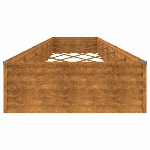 VidaXL Podwyższona donica, 579x100x36 cm, stal kortenowska