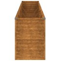 VidaXL Podwyższona grządka ogrodowa 385x50x69 cm, stal Corten