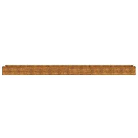 VidaXL Podwyższona grządka ogrodowa 580x50x36 cm, stal Corten