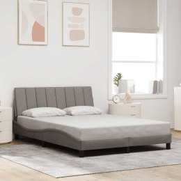VidaXL Rama łóżka bez materaca, Hanko, taupe, 120x200 cm, obita tkaniną
