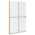 VidaXL Ściana prysznicowa Walk-In złoty 120 x 6,5 x 190 cm