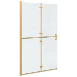 VidaXL Ściana prysznicowa Walk-In złoty 120 x 6,5 x 190 cm