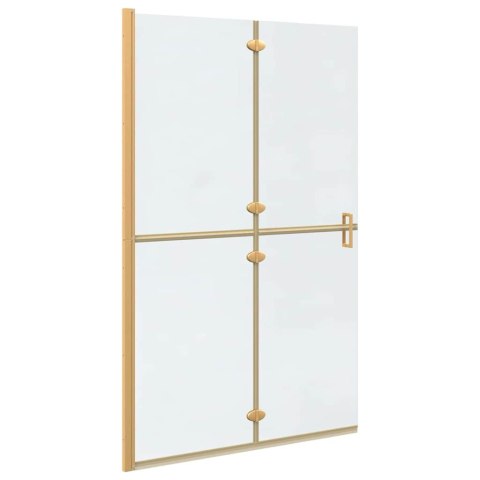 VidaXL Ściana prysznicowa Walk-In złoty 120 x 6,5 x 190 cm