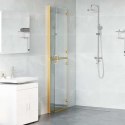 VidaXL Ściana prysznicowa Walk-In złoty 120 x 6,5 x 190 cm
