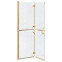 VidaXL Ściana prysznicowa Walk-In złoty 120 x 6,5 x 190 cm