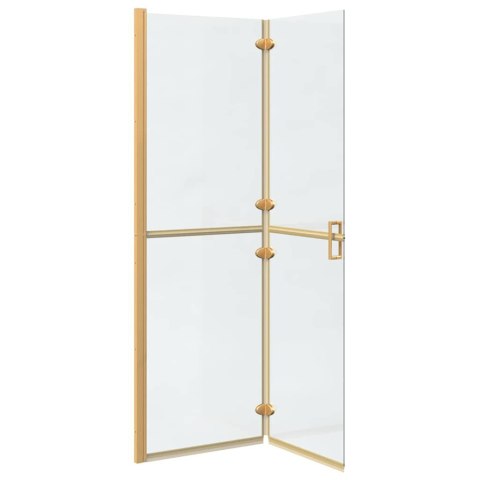 VidaXL Ściana prysznicowa Walk-In złoty 120 x 6,5 x 190 cm