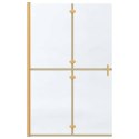 VidaXL Ściana prysznicowa Walk-In złoty 120 x 6,5 x 190 cm