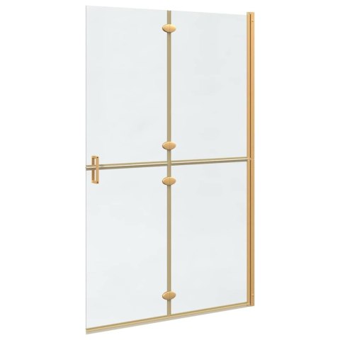 VidaXL Ściana prysznicowa Walk-In złoty 120 x 6,5 x 190 cm