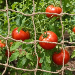 VidaXL Siatka wsparcia roślin z juty naturalny 1 x 5 m 100% Juta Tossa
