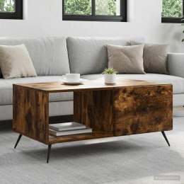 VidaXL Stolik kawowy Dąb wędzony 90 x 50 x 40 cm Drewno inżynieryjne