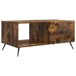 VidaXL Stolik kawowy Dąb wędzony 90 x 50 x 40 cm Drewno inżynieryjne
