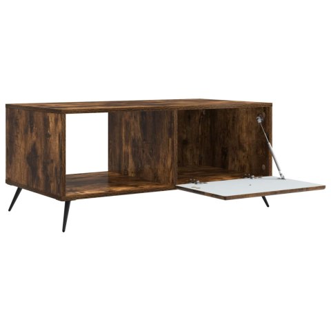 VidaXL Stolik kawowy Dąb wędzony 90 x 50 x 40 cm Drewno inżynieryjne
