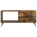 VidaXL Stolik kawowy Dąb wędzony 90 x 50 x 40 cm Drewno inżynieryjne