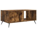 VidaXL Stolik kawowy Dąb wędzony 90 x 50 x 40 cm Drewno inżynieryjne