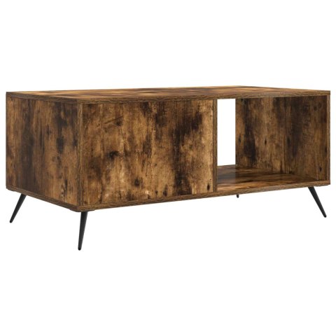 VidaXL Stolik kawowy Dąb wędzony 90 x 50 x 40 cm Drewno inżynieryjne