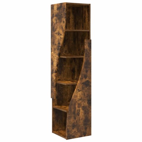 VidaXL Szafka narożna 32x32x140cm Drewno inżynieryjne Dąb wędzony