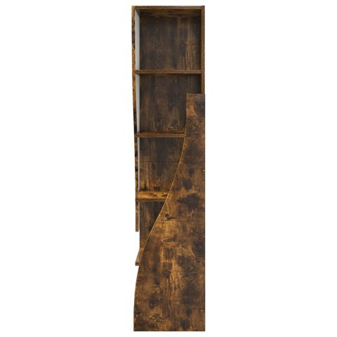 VidaXL Szafka narożna 32x32x140cm Drewno inżynieryjne Dąb wędzony