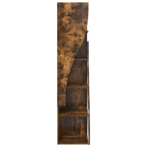 VidaXL Szafka narożna 32x32x140cm Drewno inżynieryjne Dąb wędzony