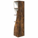 VidaXL Szafka narożna 32x32x140cm Drewno inżynieryjne Dąb wędzony