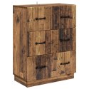 VidaXL Szafka z Szufladami Stare drewno 66 x 34,5 x 87 cm