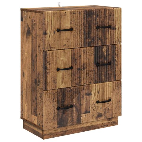VidaXL Szafka z Szufladami Stare drewno 66 x 34,5 x 87 cm