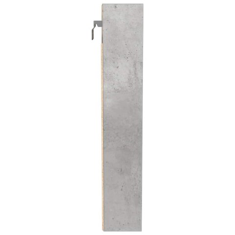 VidaXL Witryna, szarość betonu, 100x8,5x50 cm, materiał drewnopochodny
