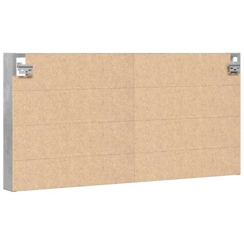 VidaXL Witryna, szarość betonu, 100x8,5x50 cm, materiał drewnopochodny