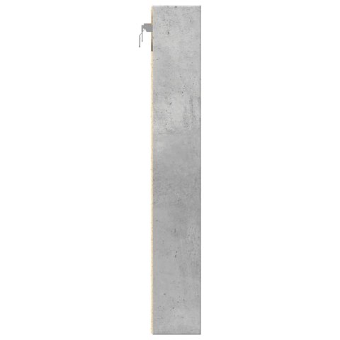 VidaXL Witryna, szarość betonu, 60x8,5x58 cm, materiał drewnopochodny