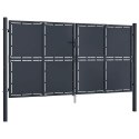 VidaXL Brama ogrodowa stalowa 300x175 cm antracytowa
